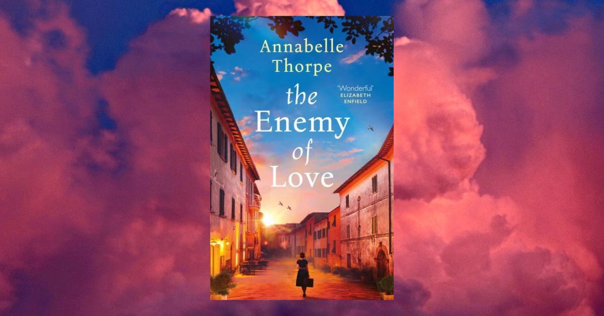 Cover of The Enemy of Love by Annabelle Thorpe against a cloudy sunset